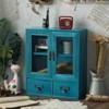 YIYIBYUS Wood Storage Cabinet Storage Cabinet with 2 drawers, Double Door Desktop Storage Cabinet - 2 of 4