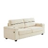 86.5 inch Sofa Couch- Deep Seat Sofa with two storage spaces - 3 of 4