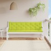 Garden Bench Cushion Bright Green 78.7"x(19.7"+19.7")x2.8" Oxford Fabric vidaXL - 3 of 4