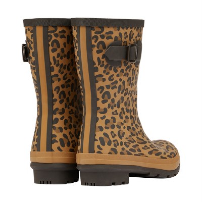 cheetah print rubber boots