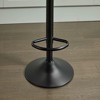 Resenkos Counter Bar Stools, Counter Stool,Set of 2 Rattan Bar Stool, 360 Swivel Bar Chair, Counter Height Chair with Footrest,Black - 4 of 4