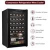 Winado 34 Bottle 3.0 Cu.Ft Electric Freestanding Compressor Beverage Cooler in Black - 4 of 4