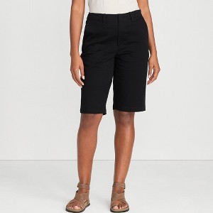 Lands' End Women's Elastic Back Classic 12" Chino Shorts - 1 of 4