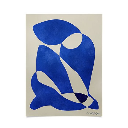 Marin Vaan Zaal Blue Nudge Geometric Poster - Society6 - image 1 of 2