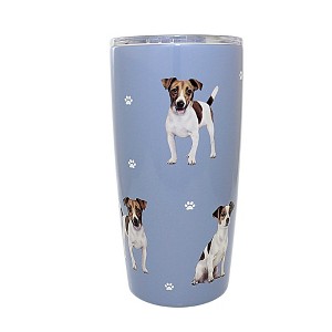 E & S Imports 7.0 Inch Jack Russell Terrier Serengeti Tumbler Hot Or Cold Beverages Tumblers - 1 of 3