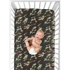 Sweet Jojo Designs Boy Baby Fitted Crib Sheet Camo Black Green and Tan - 4 of 4
