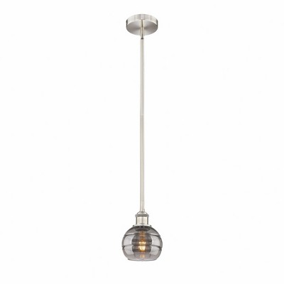Rochester - 1 Light Stem Hung Mini Pendant In Industrial Style-7.38 Inches Tall and 5.88 Inches Wide