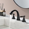 CLIHOME 8 in. Widespread 3-Hole 1.2 GPM Bathroom Faucet Faucet With Double-Handle - 2 of 4