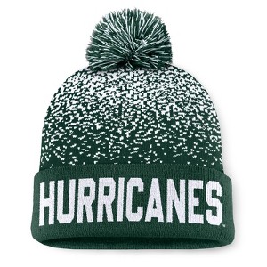 NCAA Miami Hurricanes Knit Cuffed Beanie: Solid Acrylic Midweight Hat - 1 of 3