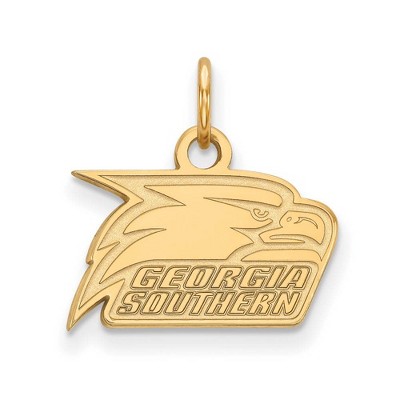 Black Bow Jewelry 14k Yellow Gold Georgia Southern Eagles NCAA Extra Small Pendant