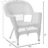 HomeStock Zen Zone Chair Set of 2, Durable Resin Wicker, Weather-Resistant with Cushions - 4 of 4