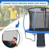 VYNXARIA 8FT Pumpkin-Shaped Trampoline with Enclosure, Slide, and Basket Board - 2 of 4