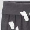 Carter's Just One You® Baby 2pc Halloween Ghosts Comfy Soft Top & Bottom Set - Dark Gray - 4 of 4