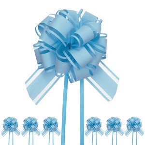 Unique Bargains Plastic Glossy Appearance Waterproof Gift Wrapping Pull Bows 20 Pcs - 1 of 4