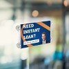 Azar Displays Clear Acrylic Window/Door Sign Holder Frame with Suction Cups 11''W x 8.5''H, 2-Pack - 3 of 4