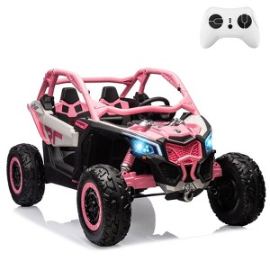 2 Seats Ride on UTV with Remote Control for Kids, 2 * 24V Batteries 4 * 200W Motors Licensed by CAN-AM UTV - 1 of 4