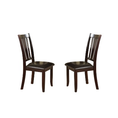 NicBex Dining Chair Modern Upholstered Espresso Side Chair with Cushion Seats for Kitchen,Dining Room
