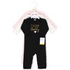 Hudson Baby Infant Girl Cotton Coveralls, Girl Daddy - 2 of 4