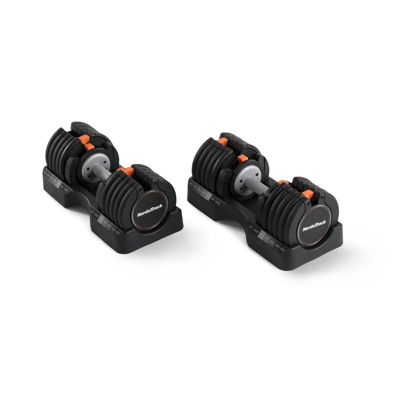 NordicTrack Select-A-Weight Dumbell 2pc 55lbs, 3 of 14