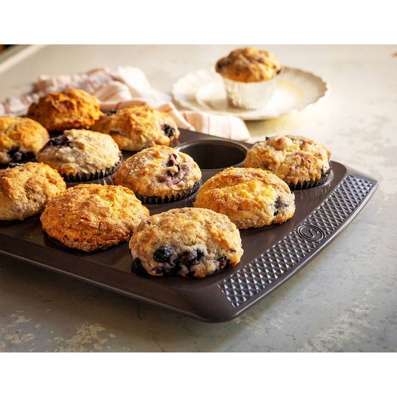 Saveur Selects Non-stick Carbon Steel 12.25&#34;x5&#34;x2.75&#34; Loaf and 15&#34;x9.7&#34;x1.2&#34; Muffin Set, 4 of 5