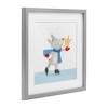 Stupell Industries Ice Skating Bunny with Star Framed Print Under Glass Art - 2 of 4