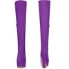 Perphy Women's Platform Chunky Heel Round Toe Over the Knee Thigh High Boots - 2 of 3