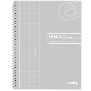 Enday Quad-Ruled Spiral Notebook 100 Sheets - 1 of 3