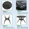 FDW Outdoor Table with Intricate Design Weather-Resistant Finish Patio Furniture - 4 of 4