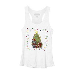 Women's Design By Humans Christmas for Puppy By realdealclipart Racerback Tank Top - 1 of 3