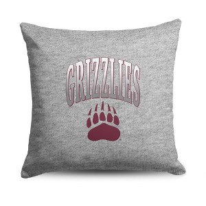 NCAA Montana Grizzlies 16" Heather Gray Sweatshirt Pillow - 1 of 4