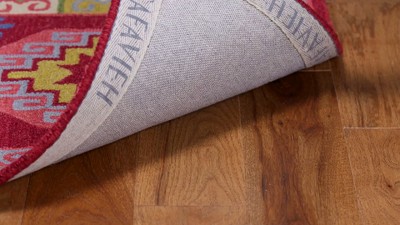 Handmade Tufted Blue Wool Blend Reversible Area Rug 59"x84"
