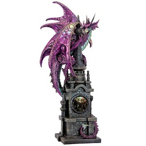 Design Toscano The Wizard s Dragon of Bulwark Tower Statue - 1 of 4