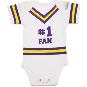 Pavilion Gift Company - Purple & Gold - 0-6 Months Infant Onesie - Leotards and Bodysuits - 1 of 4