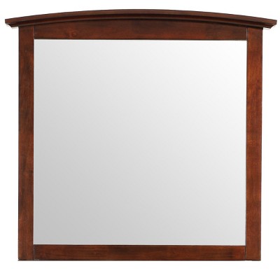 GlasFlength Decorative Wall Mirrors Contemporary Framed Elegant Mirror with Clean Simple Design for Modern Living Room, Beige, 37"*2"*35"