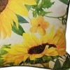 HomeRoots 18" White Yellow And Green Sunflower Floral Throw Pillow - 4 of 4