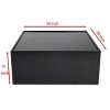 Multifunctional 4-Tier Black Book Shelf & Coffee Table, Creative Furniture Floor Bookshelf, Minimalist Organizer Storage Shelves - 3 of 4