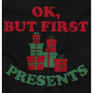 Christmas Ok But First Presents Toddler Baby Graphic T Shirt Brisco Brands - 1 of 4