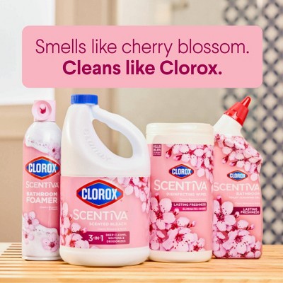 Clorox Scentiva Disinfectant Wipes - Cherry Blossom & Peach - 75ct