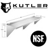 KUTLER Stainless Steel Shelf, NSF Commercial Wall Mount Shelves w/ Backsplash, Floating Metal Mounted Shelving for Restaurant, Kitchen, Home - 2 of 4
