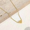 14K Gold or Silver Plated Heart Necklace for Women: Adjustable Love Pendant Choker, Cute Trendy Gift Jewelry - 3 of 4