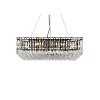 Elegant Lighting Gabe 1-Light Pendant in Black with Seeded Glass Cylinder - 3 of 4
