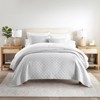 FIONECA Reversible All Season Quilt Set Double Brushed Microfiber Neutral Tone - 2 of 4