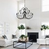 Baoure 52-Light Black Farmhouse Chandeliers, 71-in Vintage Candle Large Chandelier for Entryway Kitchen Island Foyer - 2 of 4