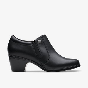 Clarks Womens Emily 2 Reyna Black Leather Shoes 9 Wide : Target display picture 1