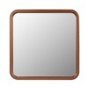 Sofie 23.62"x23.62" Decorative Wall Mirrors With Square Woven Grain And MDF Framed Mirror-The Pop Home - 4 of 4