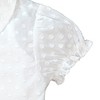 Hope & Henry Girls' Peter Pan Collar Top and Tank 2-Piece Set (White Swiss Dot, 3-6 Months) - 3 of 4
