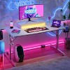 Bestier Gaming Desk 42" Small Computer Desk for Home Office with LED Lights & Monitor Stand - 3 of 4
