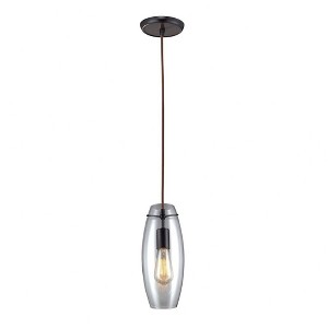 Elk Home Menlow Park 1 - Light Pendant in  Oiled Bronze - 1 of 3
