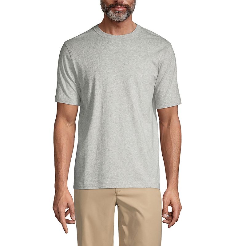 Lands' End School Uniform Men's Short Sleeve Essential T-shirt, 3 of 5