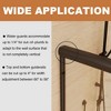 44in.-48 in. x 72 in. Traditional Sliding Bathroom Door in Matte black with Clear Glass - 4 of 4